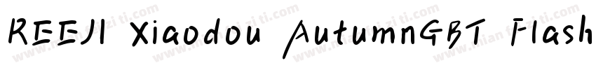 REEJI Xiaodou AutumnGBT Flash字体转换
